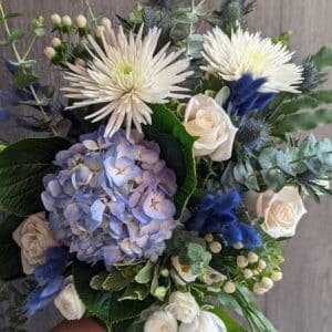 Bouquet bleu et blanc